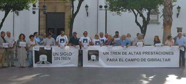 Protesta por un tren Madrid-Algeciras