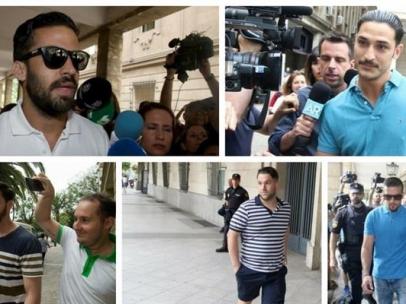 Los cinco condenados de la Manada.