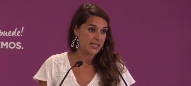 La portavoz adjunta de Podemos, Noelia Vera.
