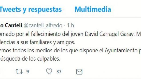 Oviedo.- Canteli utilizará todos los medios del Ayuntamiento para encontrar a los asesinos de David Carragal Oviedo.- Canteli utilizará todos los medios del Ayuntamiento para encontrar a los asesinos de David Carragal