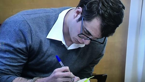 Patrick Nogueira en la segunda sesión del juicio por el crimen de Pioz Patrick Nogueira en la segunda sesión del juicio por el crimen de Pioz
