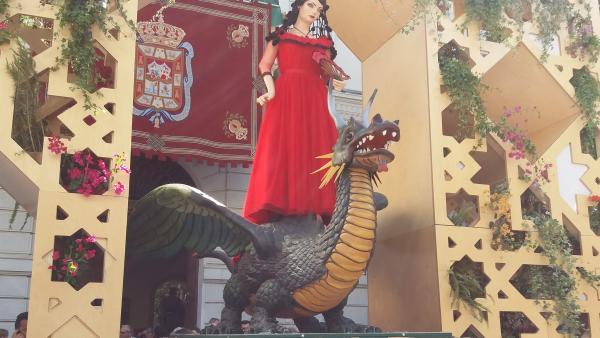La Tarasca, vestida con aires lorquianos en 2017 La Tarasca, vestida con aires lorquianos en 2017