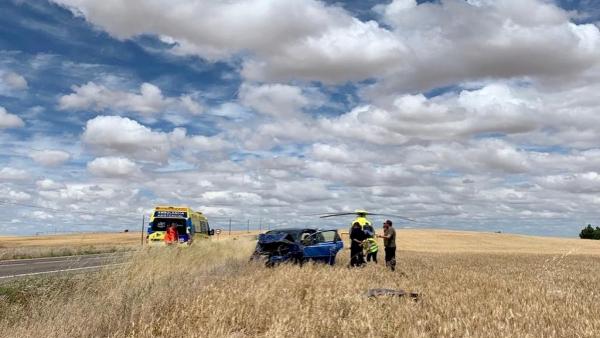 Sucesos.- Herida una mujer de 30 años tras el vuelco de un turismo en Poveda de las Cintas (Salamanca) Sucesos.- Herida una mujer de 30 años tras el vuelco de un turismo en Poveda de las Cintas (Salamanca)