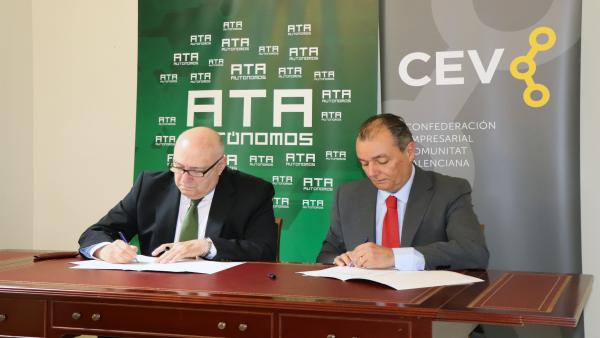 La Asociación de Trabajadores Autónomos se incorpora a la CEV La Asociación de Trabajadores Autónomos se incorpora a la CEV