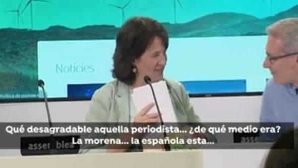 Imagen de la rueda de prensa de Paluzie. Imagen de la rueda de prensa de Paluzie.