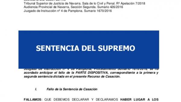 Sentencia del Supremo Sentencia del Supremo