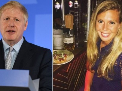 Boris Johnson y Carrie Symonds