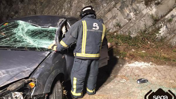 Accidente de tráfico en Cudillero. Accidente de tráfico en Cudillero.