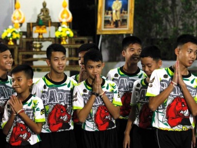 Los niños rescatados en la cueva de Tailandia