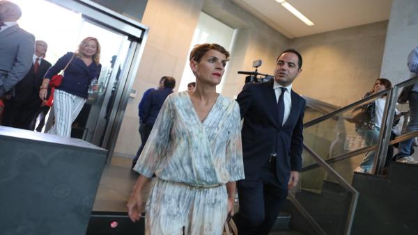 María Chivite y Ramón Alzórriz, del PSN, a su llegada al pleno de constitución del Parlamento de Navarra María Chivite y Ramón Alzórriz, del PSN, a su llegada al pleno de constitución del Parlamento de Navarra
