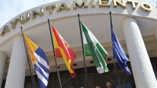 Bandera LGTBI en el Ayuntamiento de Rincón Bandera LGTBI en el Ayuntamiento de Rincón