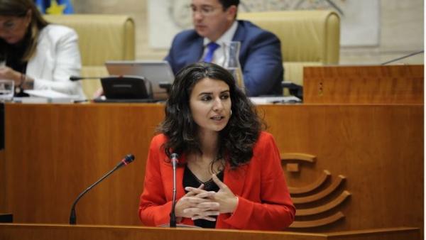 La portavoz del Grupo Parlamentario Unidas por Extremadura, Irene de Miguel La portavoz del Grupo Parlamentario Unidas por Extremadura, Irene de Miguel
