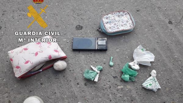 Droga incautada en los registros realizados en La Carolina. Droga incautada en los registros realizados en La Carolina.