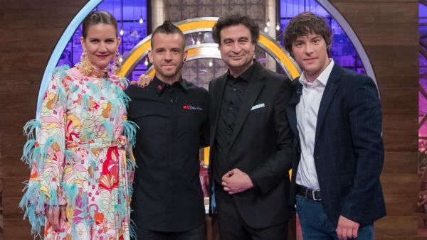 Samantha Vallejo-Nágera, Dabiz Muñoz, Pepe Rodríguez y Jordi Cruz, en 'MasterChef 7'. Samantha Vallejo-Nágera, Dabiz Muñoz, Pepe Rodríguez y Jordi Cruz, en 'MasterChef 7'.