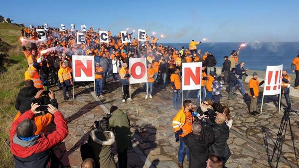 Protesta de trabajadores de Alcoa este sábado en A Coruña Protesta de trabajadores de Alcoa este sábado en A Coruña