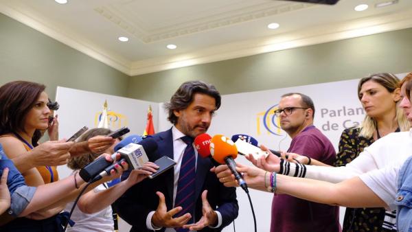 Gustavo Matos, en declaraciones a los medios Gustavo Matos, en declaraciones a los medios