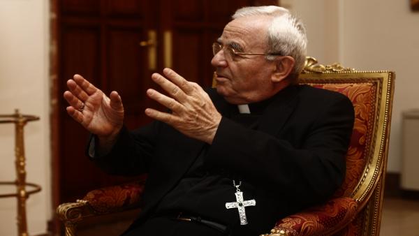 El nuncio del Papa en España, Renzo Fratini, posa en la Nunciatura Apostólica en España tras una entrevista para Europa Press. El nuncio del Papa en España, Renzo Fratini, posa en la Nunciatura Apostólica en España tras una entrevista para Europa Press.