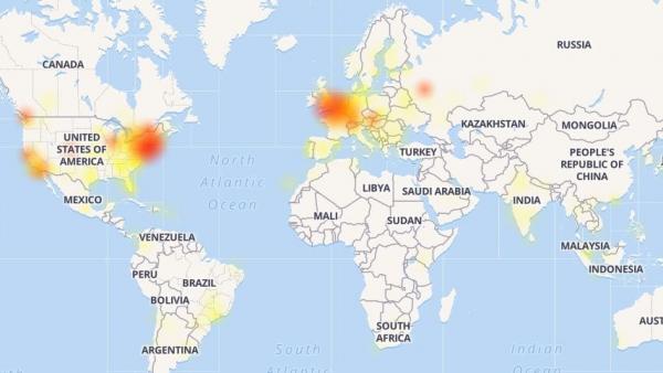 Mapa de fallos de Instagram Mapa de fallos de Instagram