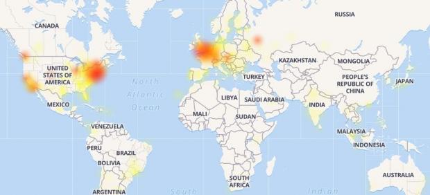 Mapa de fallos de Instagram