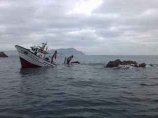Barco hundido.