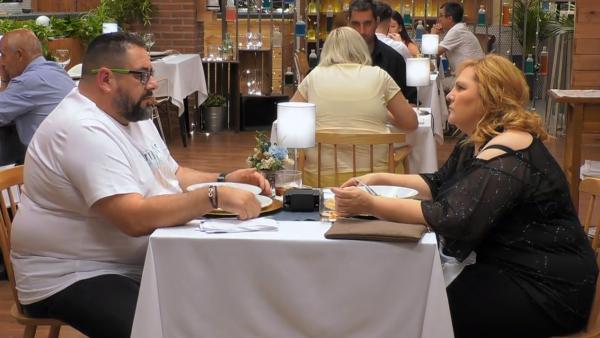 Valentín e Isabel, en 'First dates'. Valentín e Isabel, en 'First dates'.