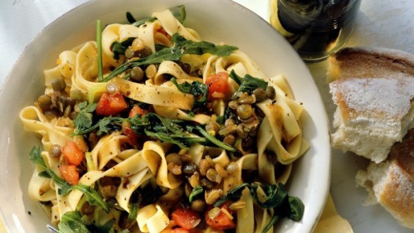 Ensalada de pasta y lentejas Ensalada de pasta y lentejas