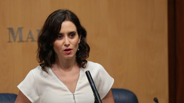 La candidata del PP a la Presidencia de la Comunidad, Isabel Díaz Ayuso, esta semana en la Asamblea de Madrid. La candidata del PP a la Presidencia de la Comunidad, Isabel Díaz Ayuso, esta semana en la Asamblea de Madrid.