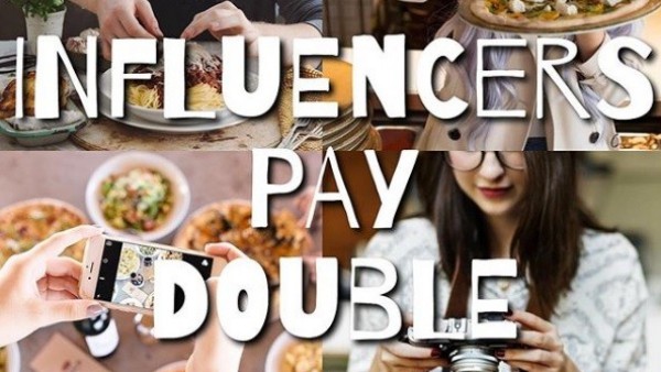 La campaña de esta empresa heladera "Influencers pay double" La campaña de esta empresa heladera "Influencers pay double"