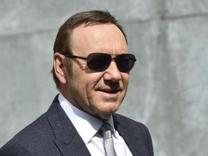El actor Kevin Spacey en la Semana de la Moda de Milán