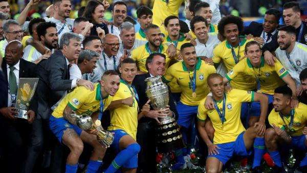 Brasil celebra la conquista de la Copa América Brasil celebra la conquista de la Copa América
