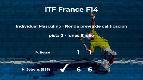 Hendrik Jebens pasa a la siguiente fase del torneo de Ajaccio Hendrik Jebens pasa a la siguiente fase del torneo de Ajaccio