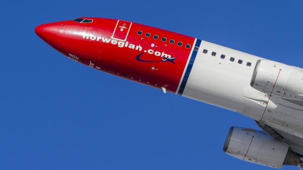 Imagen de una avión de Norwegian Imagen de una avión de Norwegian