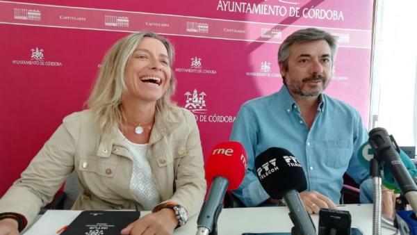 Isabel Albás y Miguel Ángel Torrico en la rueda de prensa Isabel Albás y Miguel Ángel Torrico en la rueda de prensa