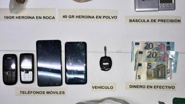 Materiales incautados en una actuación por tráfico de drogas en Fregenal de la Sierra Materiales incautados en una actuación por tráfico de drogas en Fregenal de la Sierra