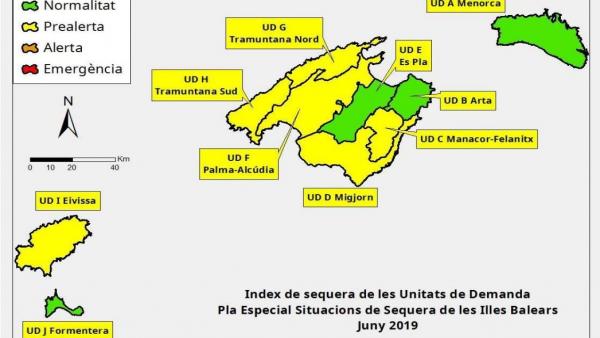 Índice de las reservas hídricas en Baleares en junio Índice de las reservas hídricas en Baleares en junio
