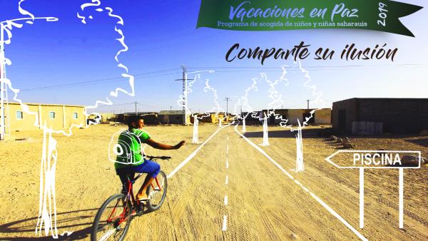 Niño saharaui. Cartel programa 'Vacaciones en paz 2019' Niño saharaui. Cartel programa 'Vacaciones en paz 2019'