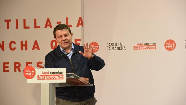El secretario general del PSOE de C-LM, Emiliano García-Page, en un acto electoral en El Casar El secretario general del PSOE de C-LM, Emiliano García-Page, en un acto electoral en El Casar