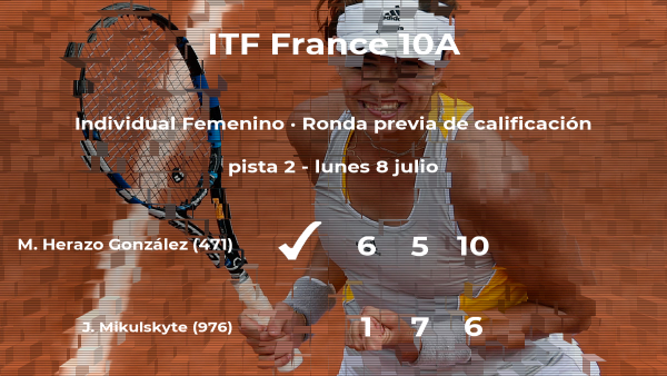 María Fernanda Herazo González consigue la plaza para la siguiente fase tras vencer en la ronda previa de calificación María Fernanda Herazo González consigue la plaza para la siguiente fase tras vencer en la ronda previa de calificación