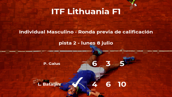 Lawrence Bataljin consigue la plaza para la siguiente fase tras ganar en la ronda previa de calificación Lawrence Bataljin consigue la plaza para la siguiente fase tras ganar en la ronda previa de calificación
