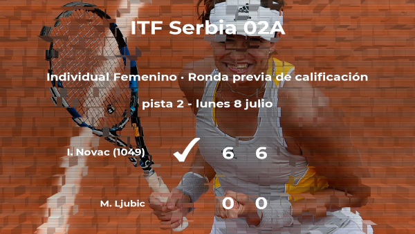 La tenista Izabela Gabriela Novac consigue la plaza para la siguiente fase tras vencer en la ronda previa de calificación La tenista Izabela Gabriela Novac consigue la plaza para la siguiente fase tras vencer en la ronda previa de calificación