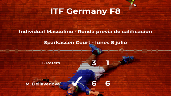 El tenista Matthew Dellavedova gana en la ronda previa de calificación del torneo de Marburgo El tenista Matthew Dellavedova gana en la ronda previa de calificación del torneo de Marburgo