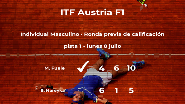 El tenista Matyas Fuele pasa a la siguiente fase del torneo de Telfs El tenista Matyas Fuele pasa a la siguiente fase del torneo de Telfs