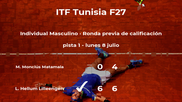 El tenista Marc Monclús Matamala, eliminado del torneo de Tabarka El tenista Marc Monclús Matamala, eliminado del torneo de Tabarka