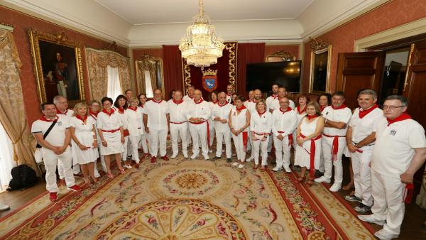 Recepción en el Ayuntamiento de Pamplona Recepción en el Ayuntamiento de Pamplona