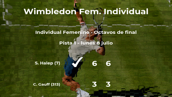 La tenista Simona Halep le arrebata el puesto de los cuartos de final a Cori Gauff La tenista Simona Halep le arrebata el puesto de los cuartos de final a Cori Gauff