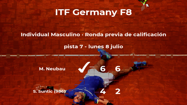 Marco Neubau pasa a la siguiente fase del torneo de Marburgo Marco Neubau pasa a la siguiente fase del torneo de Marburgo