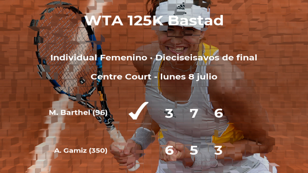 La tenista Mona Barthel le quita el puesto de los octavos de final a la tenista Andrea Gamiz La tenista Mona Barthel le quita el puesto de los octavos de final a la tenista Andrea Gamiz