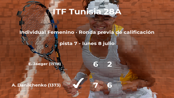 Triunfo para la tenista Anfisa Danilchenko en la ronda previa de calificación Triunfo para la tenista Anfisa Danilchenko en la ronda previa de calificación