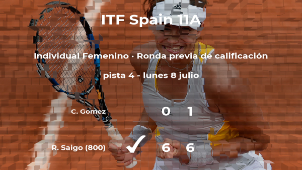Carolina Gomez se queda fuera del torneo de Getxo Carolina Gomez se queda fuera del torneo de Getxo