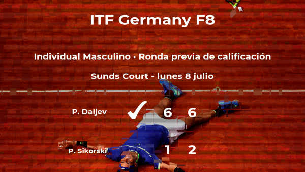 Pavle Daljev consigue la plaza para la siguiente fase tras ganar en la ronda previa de calificación Pavle Daljev consigue la plaza para la siguiente fase tras ganar en la ronda previa de calificación